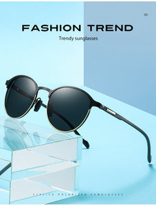 Polarized Round Metal Frame Woman Sun Glasses fishing Driving Sunglasses Brand NEW Fashion Sunglasses Female UV400