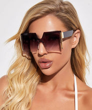 Load image into Gallery viewer, 2022 Oversized Square Rimless Sunglasses Women Brand Designer Flat Siamese Sun Glasses Female Eyewear Travel Gafa de sol