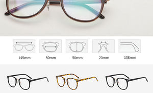 2022 Glasses Frame Women Round Eyeglasses Women/Men Retro Glasses Frame Women Luxury Clear Lens Optical Spectacle Frame