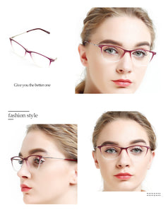 OCCI CHIAR Cat Eye Blue Light Glasses Frame Women Computer Glasses Decorative Myopia Prescription Eyeglasses Frames Fake Eyewear