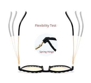 Ralferty TR90 Women's Transparent Glasses Retro Cat Eye Frames Anti Blue Light 0 Diopter Myopia Optic Frame Eyeglasses