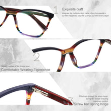 Load image into Gallery viewer, Eyeglasses Frames New Fashion Italy Designer Glasses Women Men Gray Red Brown Colorful Acetate Optical Eyewear  G86