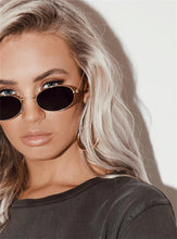 Load image into Gallery viewer, Retro Alloy Sunglasses Women Metal Round Sunglasses Women Vintage Oval Sun Glasses for Men Luxury Designer Gafas De Sol