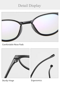 Classic Round Glasses Frame Women Optical Female Eyeglasses Frame Fake Transparent Clear Lens Glasses Men Oculos De Grau
