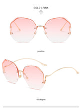 Load image into Gallery viewer, 2022 New Women Sunglasses Rimless UV400 Brand Designer High Quality Gradient Sun Glasses Female oculos