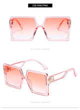 Load image into Gallery viewer, Oversized Women Sunglasses Fashion Square Glasses Vintage D shape Oversized Frame Popular NEW  Glasses Lentes De Sol Mujer