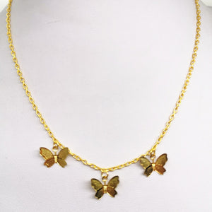 Cute Small Animal Butterfly Chain Necklace For Women Gold Silver Color Clavicle Chain 2020 Fashion Female Choker Jewelry