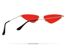 Load image into Gallery viewer, Triangle Metal Frame Sunglasses Women Cat Eye Cool Small Fashion Sun Glasses Shades Ocean Color Oculos De Sol Feminino UV400