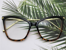 Load image into Gallery viewer, Sexy Red Eyeglasses Frame Women Cat Eye Glasses Clear Lens Sunglasses Frame Fashion Spectacles Oversized Eyewear Metal Legs