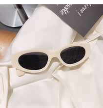 Load image into Gallery viewer, Ins Popular Fashion Small Cat Eye Sunglasses Woman Vintage Oval Eyewear Men Champagne Tea Sun Glasses Shades UV400