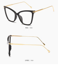 Load image into Gallery viewer, Cat Eye Glasses Frames Women 2022 Brand Design Transparent Glsses Frame For Men Big Frame Eyeglasses Female Clear Lens Spectacle