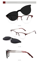 Load image into Gallery viewer, Retro Cateye Polarized Sunglasses Women Clip on Brand Designer Optical Myopia Eyeglass Frame Magnetic Glasses