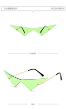 Load image into Gallery viewer, Fashion Rimless Triangle Sunglasses Catwalk Women's Luxury Funny Sun Glasses Shades for Women UV400 2022 Brand Designer SG040