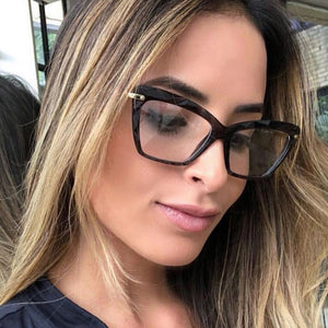 Vintage Square Clear Glasses Women 2022 New Transparent Lens Cat Eye Fake Glasses Spectacle Frame Anti Blue Light Eyeglasses