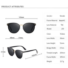 Load image into Gallery viewer, 2022 Aviation Polarized Lady Sunglasses Cat Eye Fashion Women Sun Glasses luxury Woman Female Brand New oculos de sol