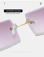 Load image into Gallery viewer, Fashion Popular Rimless Rectangle Sunglasses Women Men Shades Alloy Glasses UV400 O264