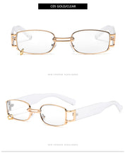 Load image into Gallery viewer, Rectangle Sunglasses Women Hip Hop Steampunk Sun Glasses Punk Metal Iron Hoop Square Eyeglasses UV400 Oculos