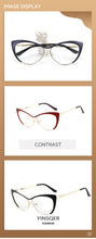 Load image into Gallery viewer, New Nearsighted Women Cat Eye Glasses Frame Clear Eyeglasses Frame Men Diopter Glasses Myopia Vintage Round Glasses