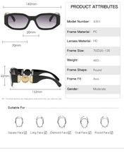 Load image into Gallery viewer, Fashion Sunglasses Brand Designer Lion Head Luxury Sun Glasses for Womens Retro UV400 Sunglass