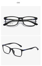 Load image into Gallery viewer, Transparent Jelly Color Square Computer Glasses Frame Ultralight TR90 Clear Mirror Literary Prescription Eyeglasses Women Men