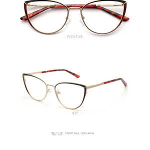 Myopia Women's Glasses Optical Retro Prescription Glasses Grade Female Reading Glasses Cat Eye Eyeglass Frames Brand NEW YINSQER