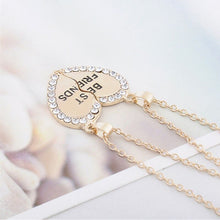 Carica l&#39;immagine nel visualizzatore di Gallery, Women Jewelry Women Fashion Charming Splice Heart Pendant Best Friend Letter Necklace Gifts 1 Pair 2 Colors