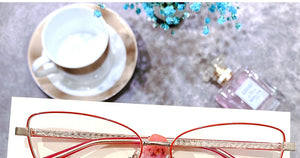 Cat Eye Myopia Optical Glasses Frame Women Anti Blue Light Prescription Eyeglasses Frame Ladies Clear Computer Spectacles Frame
