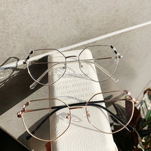 Load image into Gallery viewer, Transparent Optical Glasses Women Elegant Irregular Eyeglasses Frames Ladies Luxury Metal Spectacles Frame