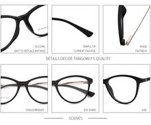 Load image into Gallery viewer, Retro Women Cateye Glasses Frame Fashion Optical Eyewear Female Vintage Mypoia Prescription Glasses Cute Spectacles