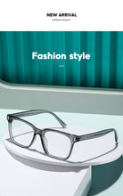 Load image into Gallery viewer, TR90 Blue Light Blocking Men's Square Glasses Radiation Protection Eyeglasses Women Transparent Eyewear