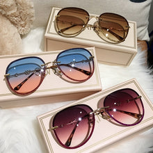 Load image into Gallery viewer, 2022 New Diamond Sunglasses Female Imitation Rhinestones Gradient Color UV400 Women Sunglasses