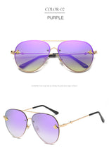 Load image into Gallery viewer, Brand Design 2022 Fashion Women Small Bee Sunglasses Colourful Rivet Glasses Female Male Outdoor Traveling Eyeglasses UV400