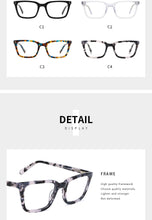 Load image into Gallery viewer, Acetate Women&#39;s Glasses Frame Men&#39;s Transparent Eyeglasses Optical Myopia Fashion Spectacle Frame Glasses Without Degree