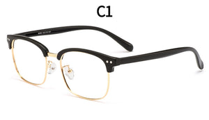 Gmei Optical Retro Classic Plastic Men Glasses Frame Metal Alloy Brand Designer Square Prescription Eyeglasses Frames MD085