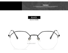 Load image into Gallery viewer, Vintage Polygon Optical Frame Women Anti Blue Ray Computer Glasses Metal Eyeglasses Frames for Ladies