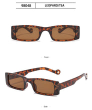 Carica l&#39;immagine nel visualizzatore di Gallery, Trendy piccolo rettangolo occhiali da sole donne 2022 Y2k Steampunk anni &#39;90 occhiali da sole UV400 gotico vacanza spiaggia Cat Eye Hippie Eyewear