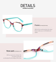 Load image into Gallery viewer, CHIARI Spring Hinges Prescription Lens Medical Optical Eyeglass Woman Frame Stripes Colorful Navy Red Italy Design W-CORRU