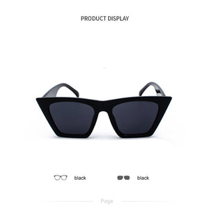 New Woman Men Occhiali da sole Cat Eye con montatura grande Occhiali quadrati personalizzati Occhi di gatto colorati Occhiali alla moda Occhiali retrò versatili UV400 