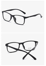 Load image into Gallery viewer, Transparent Jelly Color Square Computer Glasses Frame Ultralight TR90 Clear Mirror Literary Prescription Eyeglasses Women Men