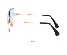 Carica l'immagine nel visualizzatore di Gallery, Occhiali da sole senza montatura di nuova moda Occhiali da sole di marca di lusso da donna Occhiali da sole quadrati in metallo UV400 Shades Eyewear Oculos Gafas de sol 