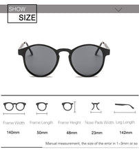 Load image into Gallery viewer, 2022 Retro Round Sunglasses Women Men Brand Design Transparent Female Sun Glasses Men Oculos De Sol Feminino Lunette Soleil