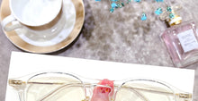 Carica l&#39;immagine nel visualizzatore di Gallery, Transparent Clear Optical Glasses Frame Women Retro Round Anti Blue Light Eyeglasses Frame Prescription Myopia Eyewear Frame