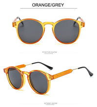Load image into Gallery viewer, 2022 Retro Round Sunglasses Women Men Brand Design Transparent Female Sun Glasses Men Oculos De Sol Feminino Lunette Soleil