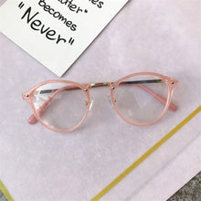 Load image into Gallery viewer, Round Glasses Frames Men Women Vintage Transparent Optical Eyeglasses Frames Black Pink Clear Lens Spectacles Eyewear