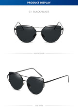 Load image into Gallery viewer, Classic Cat Eye Sunglasses Women 2022 Metal Big Cateye Sun Glasses For Ladies Vintage Mirror Shades Oculos UV400