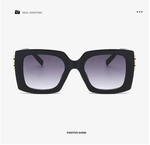 2022 new European and beautiful brand sunglasses fashion men's square big frame sunglasses UV400 driving retro sunglasses