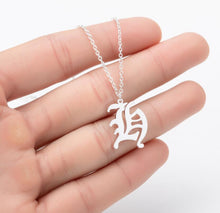 Load image into Gallery viewer, Stainless Steel Gold Color Chain Special Designed Initials Necklace A/B/C/D/E/F Custom Letter Necklace for Women