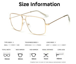 Vintage Gold Metal Frame Eyeglasses Mens Womens Sun glasses Retro Square Optical Lens Eyewear Nerd Clear Lens Glasses
