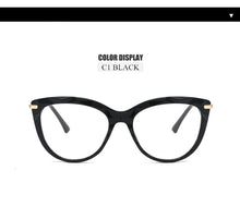 Carica l&#39;immagine nel visualizzatore di Gallery, Oulylan Sexy Eyeglasses Frame Women Fashion Cat Eye Glasses Frames Transparent  Myopia Frame Female Optical Spectacles