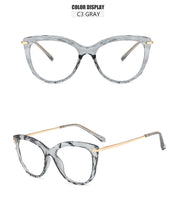 Carica l&#39;immagine nel visualizzatore di Gallery, Oulylan Sexy Eyeglasses Frame Women Fashion Cat Eye Glasses Frames Transparent  Myopia Frame Female Optical Spectacles